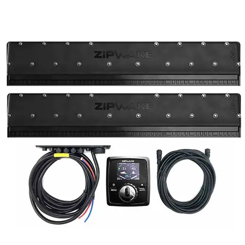 Zipwake 750S Standard Dynamic Fully Automatic Trim Control System Kit with Remote Control, Built-in GPS, 3D-Gyro and 3D Accelerometer and Interceptors 38.6" Width, 6.1" Depth, 10.8" Height Zipwake 750S Standard Dynamic Fully Automatic Trim Control System Kit with Remote Control, Built-in GPS, 3D-Gyro and 3D Accelerometer and Interceptors 38.6" Width, 6.1" Depth, 10.8" Height