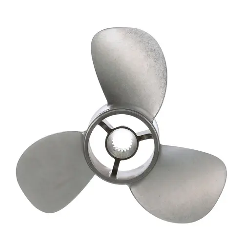 Quicksilver Bravo Three 14.4" Diameter X 20" Pitch, 3-Blade Stainless Steel Propeller, Right Hand Rotation, Matte Finish Quicksilver Bravo Three 14.4" Diameter X 20" Pitch, 3-Blade Stainless Steel Propeller, Right Hand Rotation, Matte Finish