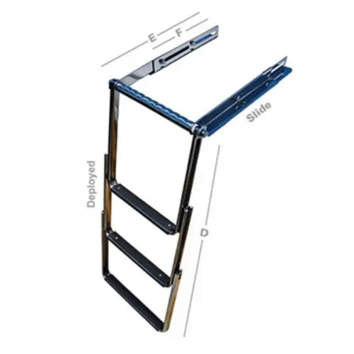 GG Schmitt & Sons 3-Step Top Pocket-Mount Sliding Ladder GG Schmitt & Sons 3-Step Top Pocket-Mount Sliding Ladder