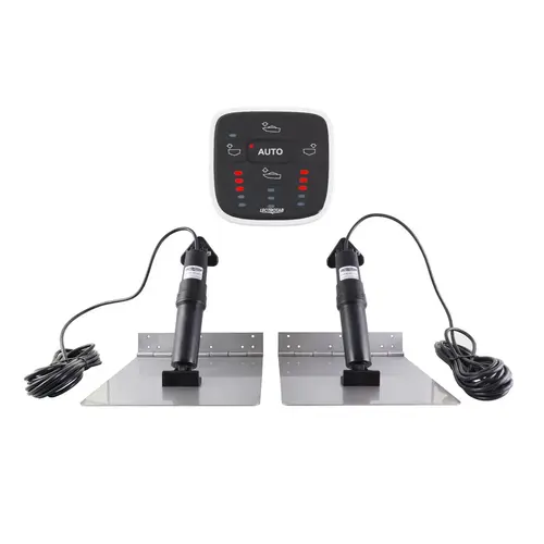 Stainless Steel Electric Trim Tab Kit, ALC-1 Automatic Leveling Control, 9LX9W Tab Stainless Steel Electric Trim Tab Kit, ALC-1 Automatic Leveling Control, 9LX9W Tab