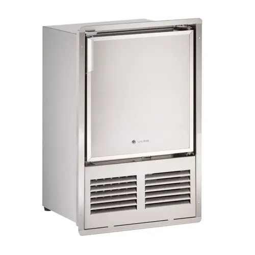 14" Stainless Marine Crescent Ice Maker, Flange Flush to Door, 115V 14" Stainless Marine Crescent Ice Maker, Flange Flush to Door, 115V