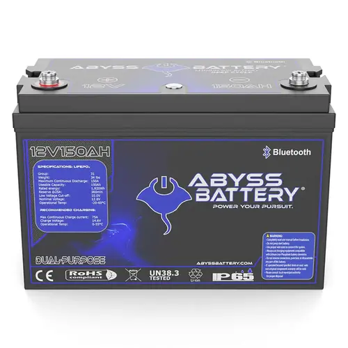 12V 150Ah Dual Purpose Group 31 Lithium Marine Battery, Bluetooth Enabled 12V 150Ah Dual Purpose Group 31 Lithium Marine Battery, Bluetooth Enabled