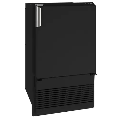 Marine Icemaker Flange to Cabinet 14", Reversible Hinge, Black Solid, 115v Marine Icemaker Flange to Cabinet 14", Reversible Hinge, Black Solid, 115v
