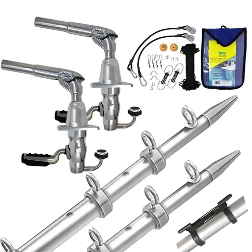 18 ft Grand Slam 390 Outrigger Kit, Silver/Silver 18 ft Grand Slam 390 Outrigger Kit, Silver/Silver
