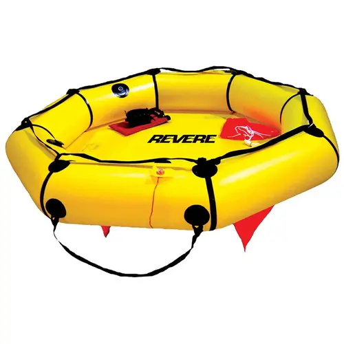 Coastal Compact 4-Person Automatic Inflation Life Raft in Valise Case Yellow Coastal Compact 4-Person Automatic Inflation Life Raft in Valise Case Yellow