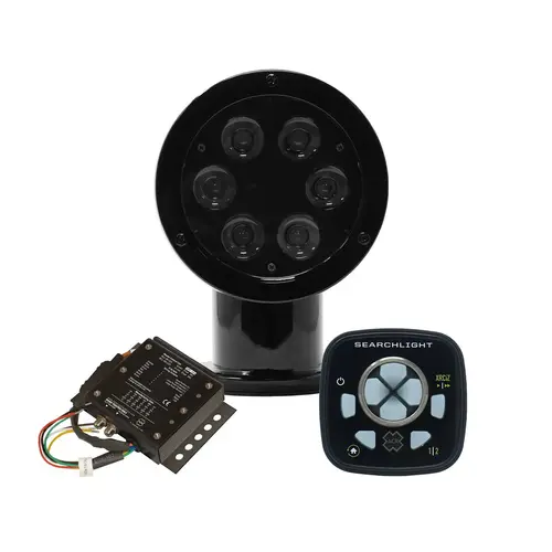 RCL-50 LED Searchlight, Black, with new URC-104 Master Controller and URP-103 Wired Point Pad RCL-50 LED Searchlight, Black, with new URC-104 Master Controller and URP-103 Wired Point Pad