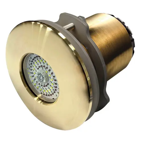 SeaBlaze Typhoon Through-Hull Underwater Light, 10,000 Lumen, White/Blue SeaBlaze Typhoon Through-Hull Underwater Light, 10,000 Lumen, White/Blue