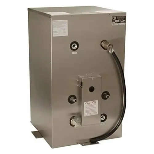 20 Gallon Vertical Water Heater with Stainless Steel Case and Front-Mount Heat Exchanger, 120V 20 Gallon Vertical Water Heater with Stainless Steel Case and Front-Mount Heat Exchanger, 120V