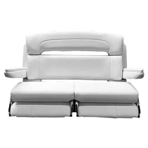 Capri Helm Bench, Dual Bolster, 40" White Capri Helm Bench, Dual Bolster, 40" White