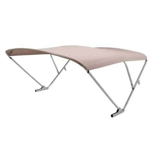 SureShade Pontoon Power Bimini Top - Clear Anodized Frame, Beige Fabric SureShade Pontoon Power Bimini Top - Clear Anodized Frame, Beige Fabric