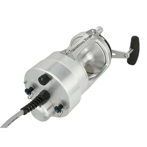 International VI 80VISW Detachable Hooker Electric Conventional Reel, Silver International VI 80VISW Detachable Hooker Electric Conventional Reel, Silver