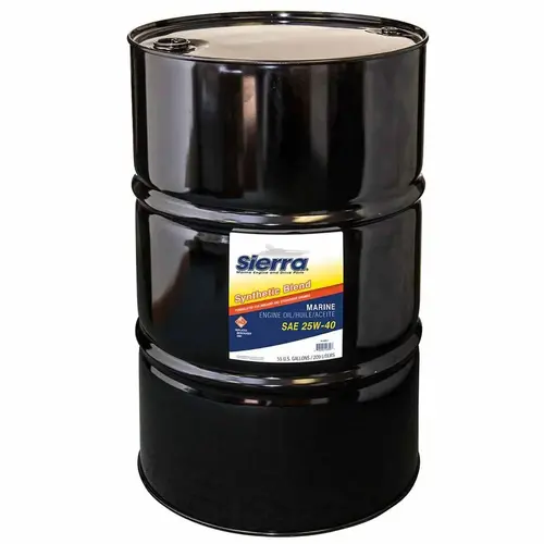 Sierra 25W-40 4 Stroke Synthetic Blend Marine Engine Oil, 55 Gallon Sierra 25W-40 4 Stroke Synthetic Blend Marine Engine Oil, 55 Gallon