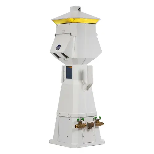 44" Lighthouse Power Pedestal, (2) 50 Amp 125/250V Shore Power Receptacles, (2) 30A 125V Shore Power Receptacles, (1) 20A 125V GFCI Protected Duplex Receptacle 44" Lighthouse Power Pedestal, (2) 50 Amp 125/250V Shore Power Receptacles, (2) 30A 125V Shore Power Receptacles, (1) 20A 125V GFCI Protected Duplex Receptacle