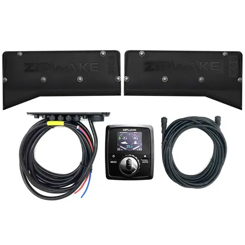 Zipwake 300S Chine Dynamic Fully Automatic Trim Control System Kit with Remote Control, Built-in GPS, 3D-Gyro and 3D Accelerometer and Interceptors 26.8" Width, 6.1" Depth, 6.0" Height Zipwake 300S Chine Dynamic Fully Automatic Trim Control System Kit with Remote Control, Built-in GPS, 3D-Gyro and 3D Accelerometer and Interceptors 26.8" Width, 6.1" Depth, 6.0" Height