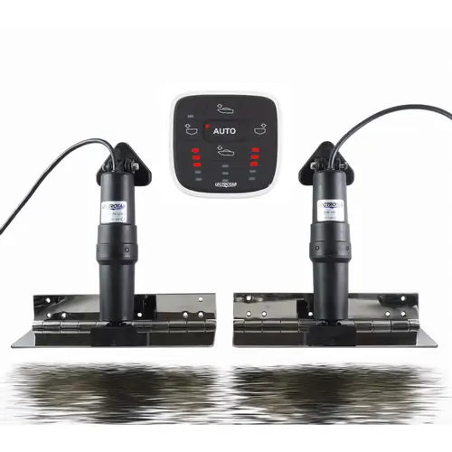 Stainless Steel Electric Trim Tab Kit, ALC-1 Automatic Leveling Control, 4LX12W Tab Stainless Steel Electric Trim Tab Kit, ALC-1 Automatic Leveling Control, 4LX12W Tab