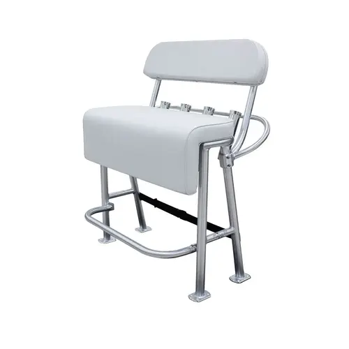 Neptune III Leaning Post with Backrest and Grab Rail White Neptune III Leaning Post with Backrest and Grab Rail White