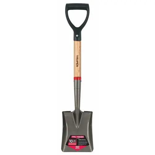 Square Point Trunk Shovel, Wood D-Handle, 27" Overall Square Point Trunk Shovel, Wood D-Handle, 27" Overall