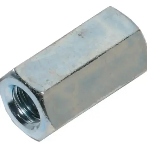 Coupling Nut, 5/8"-11 Thread, 2-1/8" Length, Zinc-Plated Coupling Nut, 5/8"-11 Thread, 2-1/8" Length, Zinc-Plated