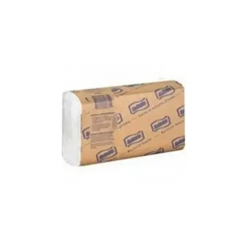 White Multifold Paper Towel, 9.2" x 9.4", Case of 8 Packs White Multifold Paper Towel, 9.2" x 9.4", Case of 8 Packs
