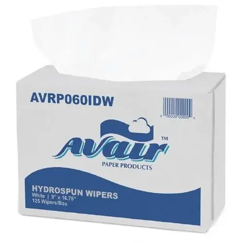 Avair Hydrospun Medium Duty Wipers, 9 x 16.75 Inches, Case of 10 Boxes Avair Hydrospun Medium Duty Wipers, 9 x 16.75 Inches, Case of 10 Boxes