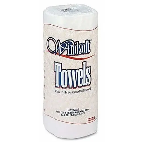 2 PLY WHITE TOWEL ROLL 30/85 CT 2 PLY WHITE TOWEL ROLL 30/85 CT
