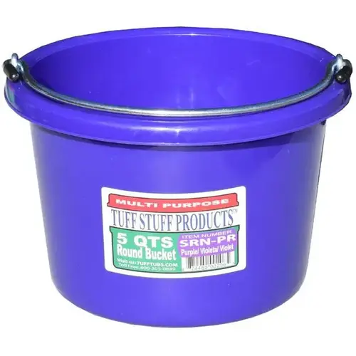 5 QTS ROUND BUCKET PURPLE 5 QTS ROUND BUCKET PURPLE