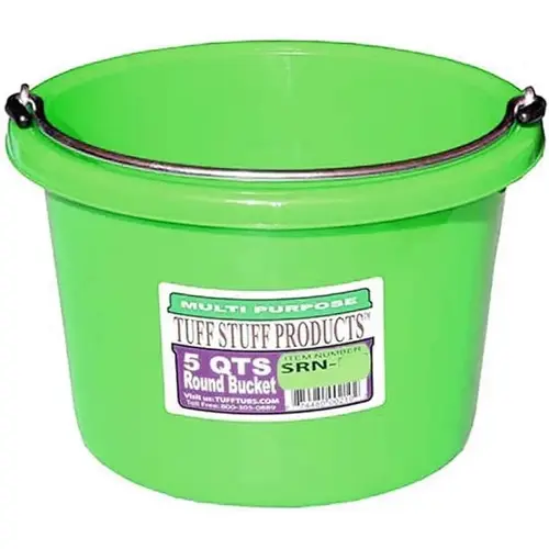 5 QTS ROUND BUCKET GREEN 5 QTS ROUND BUCKET GREEN