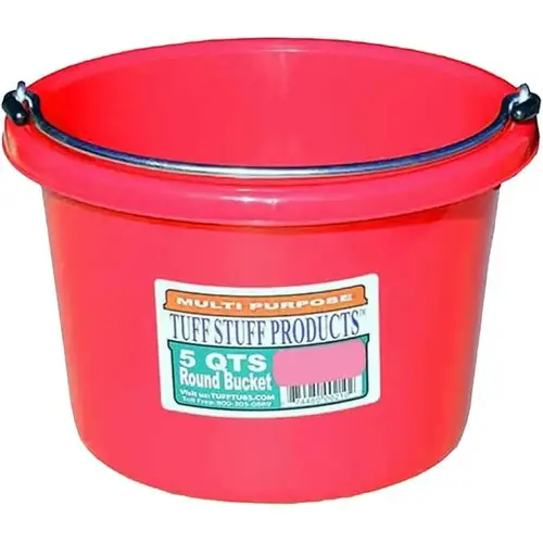 5 QTS ROUND BUCKET RED 5 QTS ROUND BUCKET RED