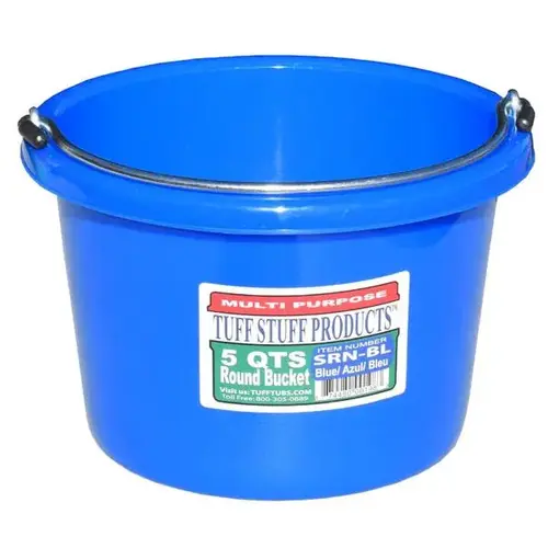 5 QTS ROUND BUCKET BLUE 5 QTS ROUND BUCKET BLUE