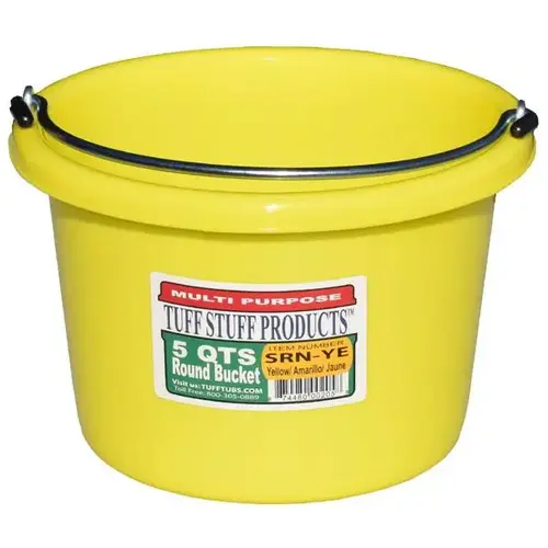 5 QTS ROUND BUCKET YELLOW 5 QTS ROUND BUCKET YELLOW