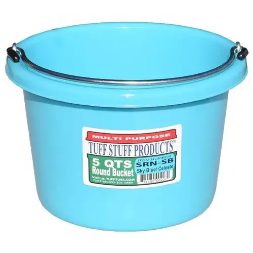 5 QTS ROUND BUCKET SKY BLUE 5 QTS ROUND BUCKET SKY BLUE