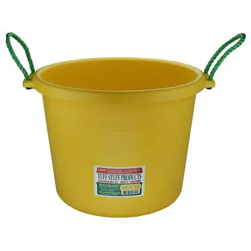 70 QTS MUCK BUCKET YELLOW 70 QTS MUCK BUCKET YELLOW