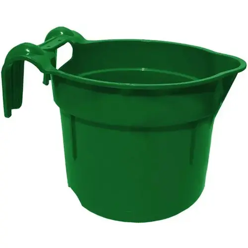 ROUND FENCE HOOK BUCKET 10 QTS GREEN ROUND FENCE HOOK BUCKET 10 QTS GREEN