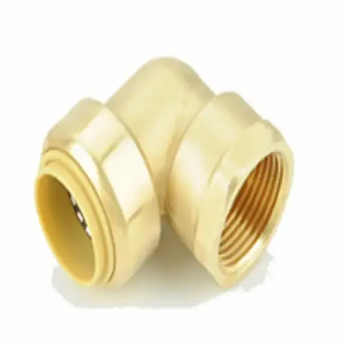 1" Brass Push-On Female Elbow Fitting 1" Brass Push-On Female Elbow Fitting