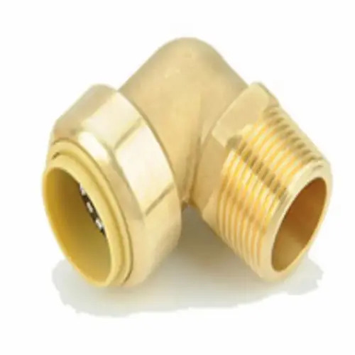 1 Inch Lead-Free Brass 90-Degree Push-to-Connect x Male NPT Elbow 1 Inch Lead-Free Brass 90-Degree Push-to-Connect x Male NPT Elbow