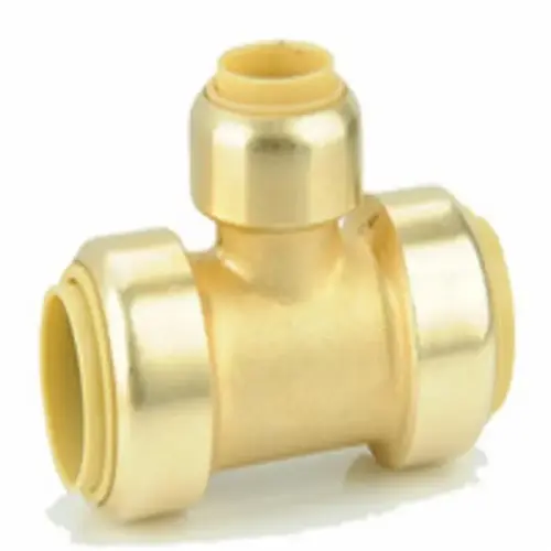 BRASS PUSH H ON TEE 1 X 1 X 3/4 BRASS PUSH H ON TEE 1 X 1 X 3/4