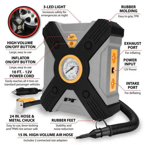 12V RAFT & TIRE INFLATOR 12V RAFT & TIRE INFLATOR