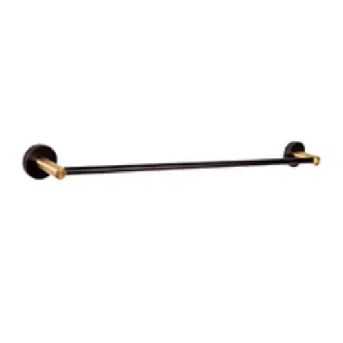 Kelton 24" Towel Bar, Matte Black and Satin Gold Kelton 24" Towel Bar, Matte Black and Satin Gold