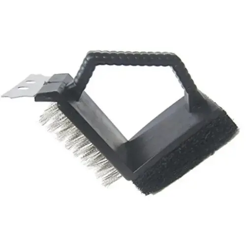 BBQ COMBO GRID SCRUBBER AND BRUSH 6 IN BBQ COMBO GRID SCRUBBER AND BRUSH 6 IN