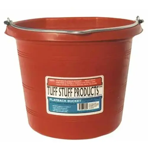 FLAT UTILITY BUCKET 20 QT RED FLAT UTILITY BUCKET 20 QT RED