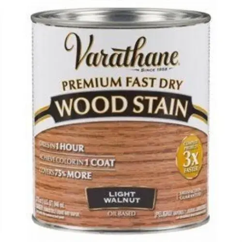 Varathane Oil-Based Interior Wood Stain, Light Walnut, 1 Quart Varathane Oil-Based Interior Wood Stain, Light Walnut, 1 Quart
