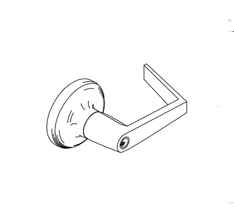 Yale Commercial 5300LN Series Standard Duty Lever Lock Satin Bronze AU5301LN 612