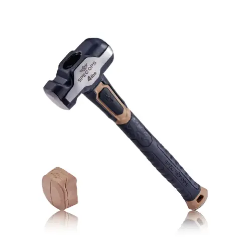 Tools 4 Lb. Engineering Sledgehammer with Soft Mallet Cap Tools 4 Lb. Engineering Sledgehammer with Soft Mallet Cap
