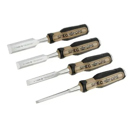 BEVEL-EDGE WOOD CHISEL SET 4-PIECE BEVEL-EDGE WOOD CHISEL SET 4-PIECE