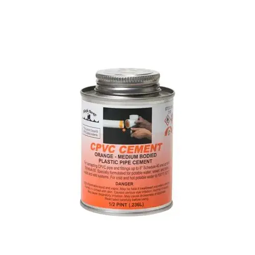 CPVC SOLVENT 4OZ CEMENT ORANGE HEAVYBODIE CPVC SOLVENT 4OZ CEMENT ORANGE HEAVYBODIE