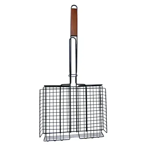 BBQ ADJUSTABLE BASKET NON-STICK W/HANDL BBQ ADJUSTABLE BASKET NON-STICK W/HANDL