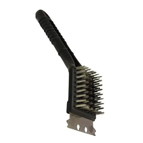 BBQ GRILL BRUSH WITH SCRAPER 8 IN BBQ GRILL BRUSH WITH SCRAPER 8 IN