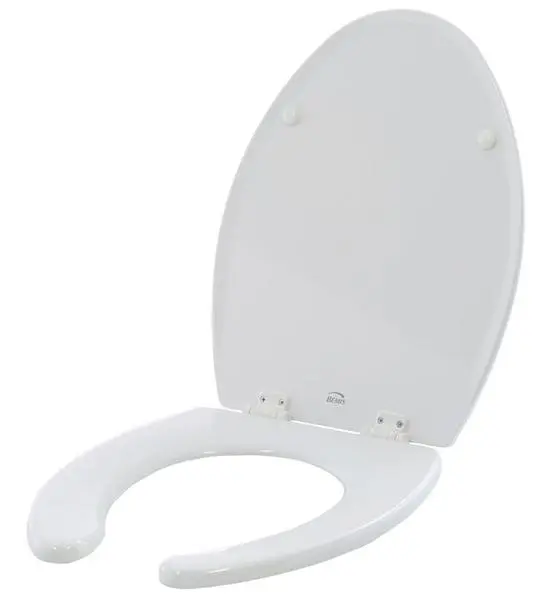 BEMIS ELONG CLOSET SEAT OPEN FRONT W/COVER 1550TTT BEMIS ELONG CLOSET SEAT OPEN FRONT W/COVER 1550TTT