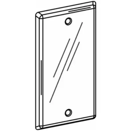 Handy Box Cover, 1-Gang, Blank, Galvanized Steel Handy Box Cover, 1-Gang, Blank, Galvanized Steel
