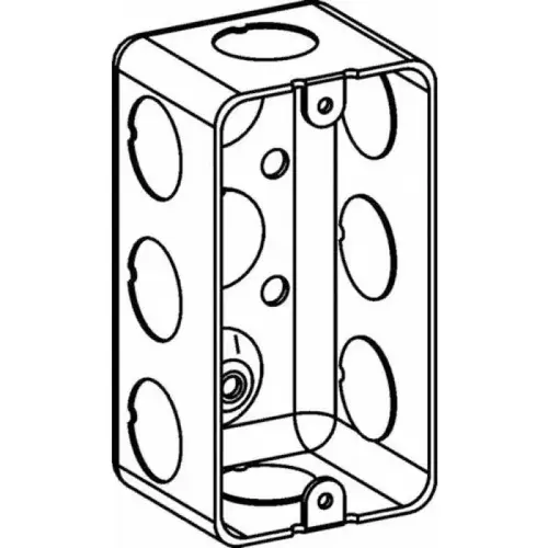 1-Gang Handy Box, 1-7/8" Deep, 3/4" KOs 1-Gang Handy Box, 1-7/8" Deep, 3/4" KOs